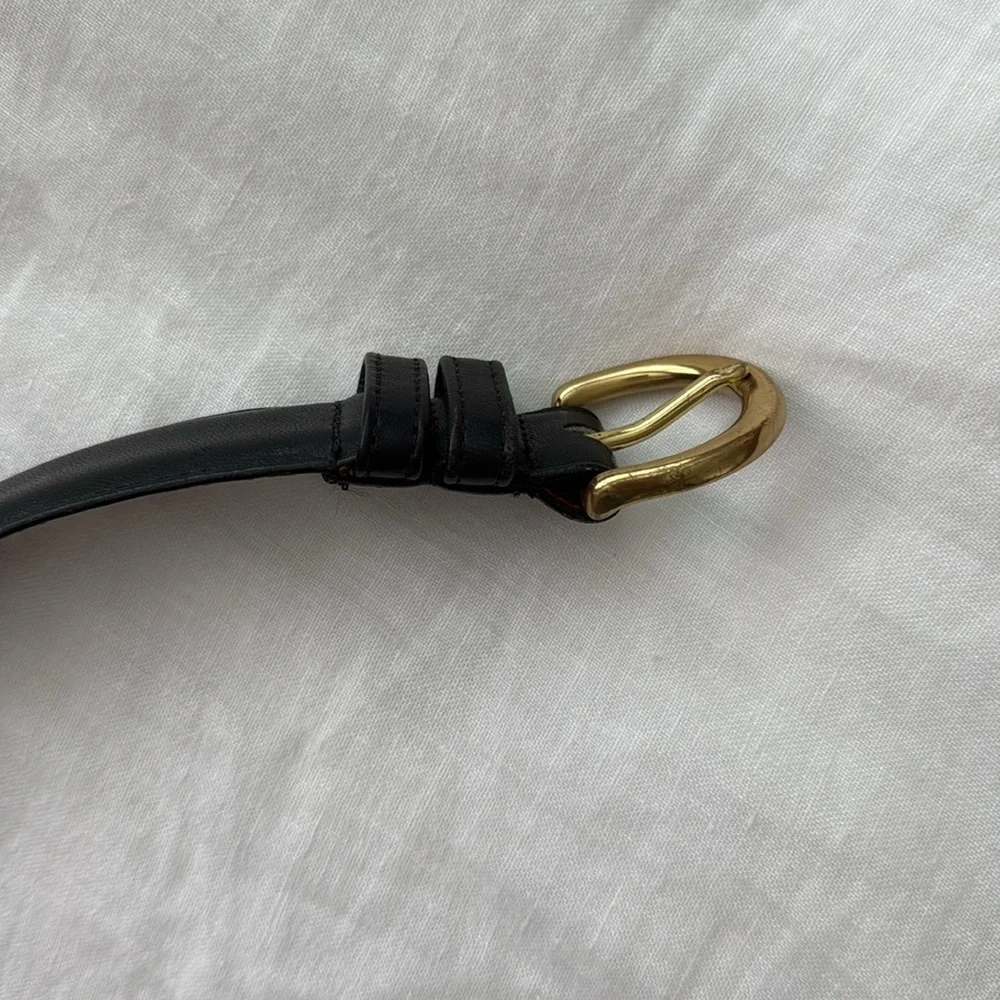 Vintage Coach 8400 Black Leather Belt - Picture 6 of 8